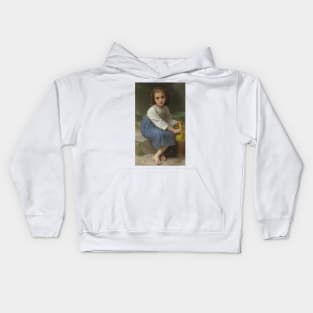 Jeune Fille A La Cruche by William-Adolphe Bouguereau Kids Hoodie